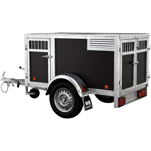 Remorque 3 chiens-marron BW Trailers