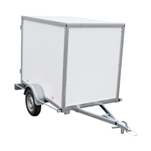 Remorque Fourgon blanc double porte arrière BW Trailers