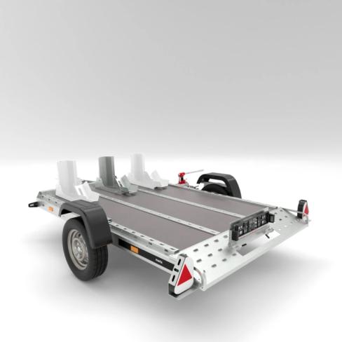 Remorque porte-moto baissant 2616 Martz