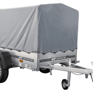 Remorque porte-voitures 200x106 UNITRAILER GARDEN 200 KIPP avec châssis H-800 et bâche grise